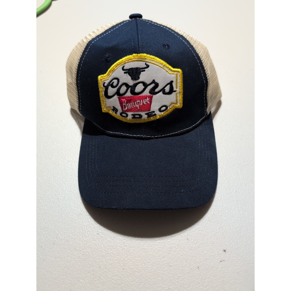 Coors Banquet Rodeo Trucker Snapback Hat Cowboy Core Rustic Retro Style Classic
